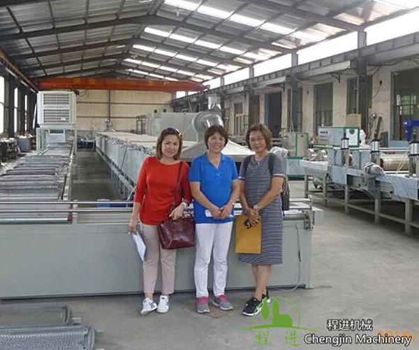 Thai customers order latex pillow production line